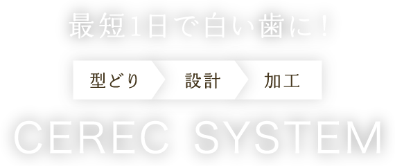 最短1日で白い歯に